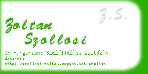 zoltan szollosi business card